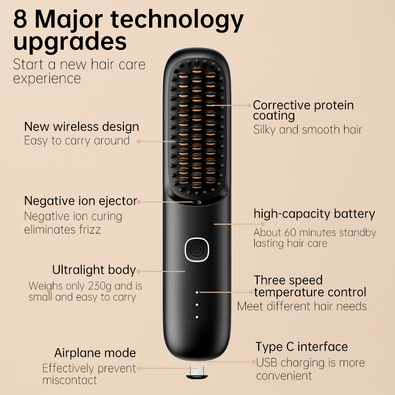 image of Hair Straightening Comb>ND-HC0006